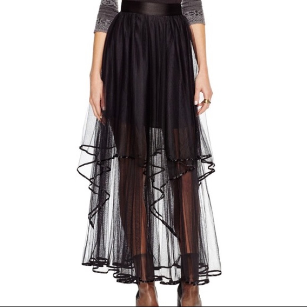 Free People Layered Tulle Skirt